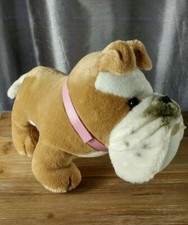Vintage 1984 Dakin English Bulldog Plush Stuffed Puppy Dog Nature Babies
