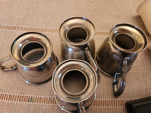 Set tazze da espresso vintage Sterling Betteridge & Reeve Inc LENOX porcellana - Foto 12 di 12