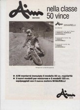 advertising Pubblicità-MOTO AIM 50 1979-PEREGO MOTOITALIANE ENDURO EPOCA
