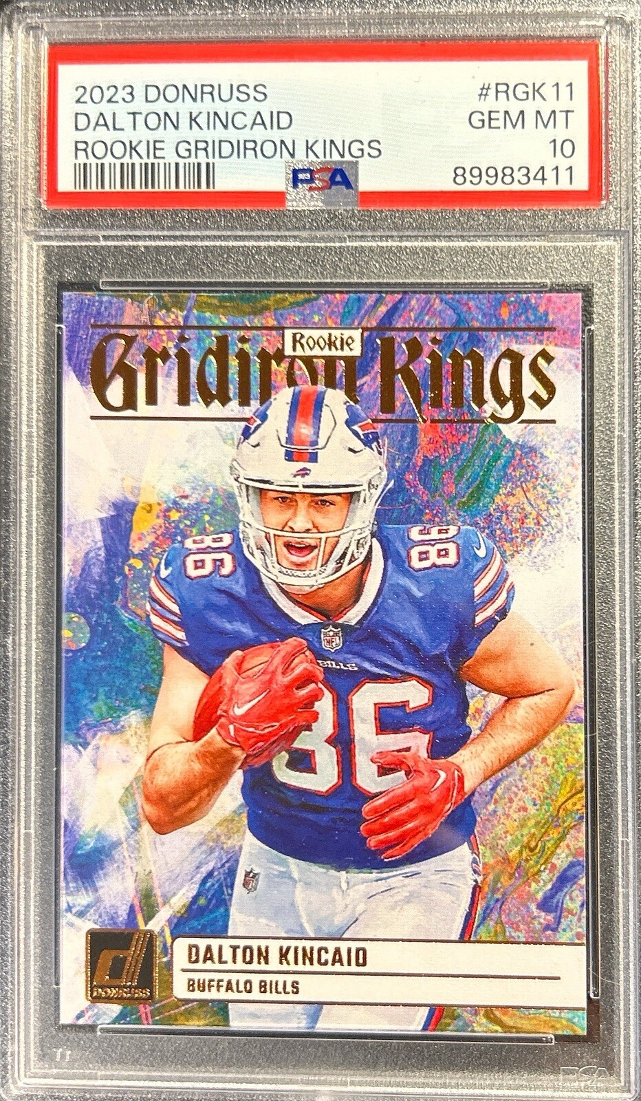 Dalton Kincaid Panini Donruss Rookie Gridiron Kings #RGK11 Base