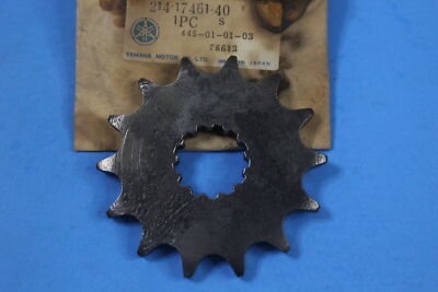 NOS OEM Yamaha Drive Sprocket 14T 1968-1981 DT250 XT500 YZ400 RT1
