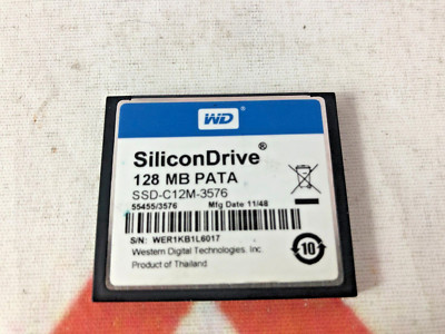 Western Digital Compact Flash Card, SSD-C12M-3576, 5CFCRD.0128-03