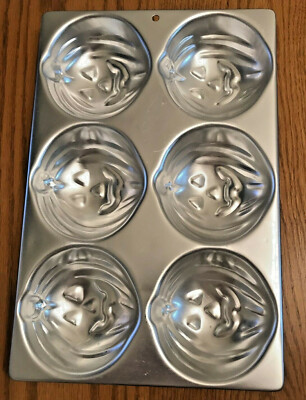 Wilton Vintage 1983 Jack-O-Lantern Aluminum Baking Cake Molds  508-1040