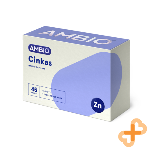 AMBIO Zinc 15mg 45 Tablets Skin Hair Nails Food Vision Health Supplement - Picture 1 of 24