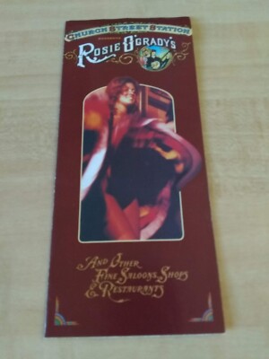 Pamphlet - Rosie O'Grady's - Orlando, Florida