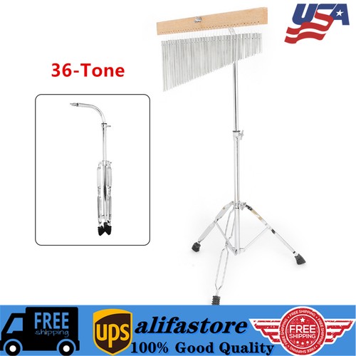 Bar Chimes Single-Row Wind Chime 36-Tone With Tripod Stand Percussion Instrument