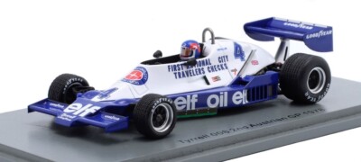 Spark S7238 Tyrrell 008 #4 2nd Austrian GP 1978 - Patrick Depailler 1/43 Scale