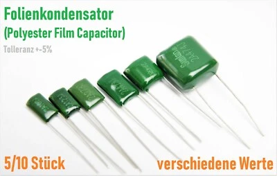 SUNTAN/W.T.E. Folienkondensator Polyester Film Capacitor Verschiedene Werte Sortiment pF nF uF