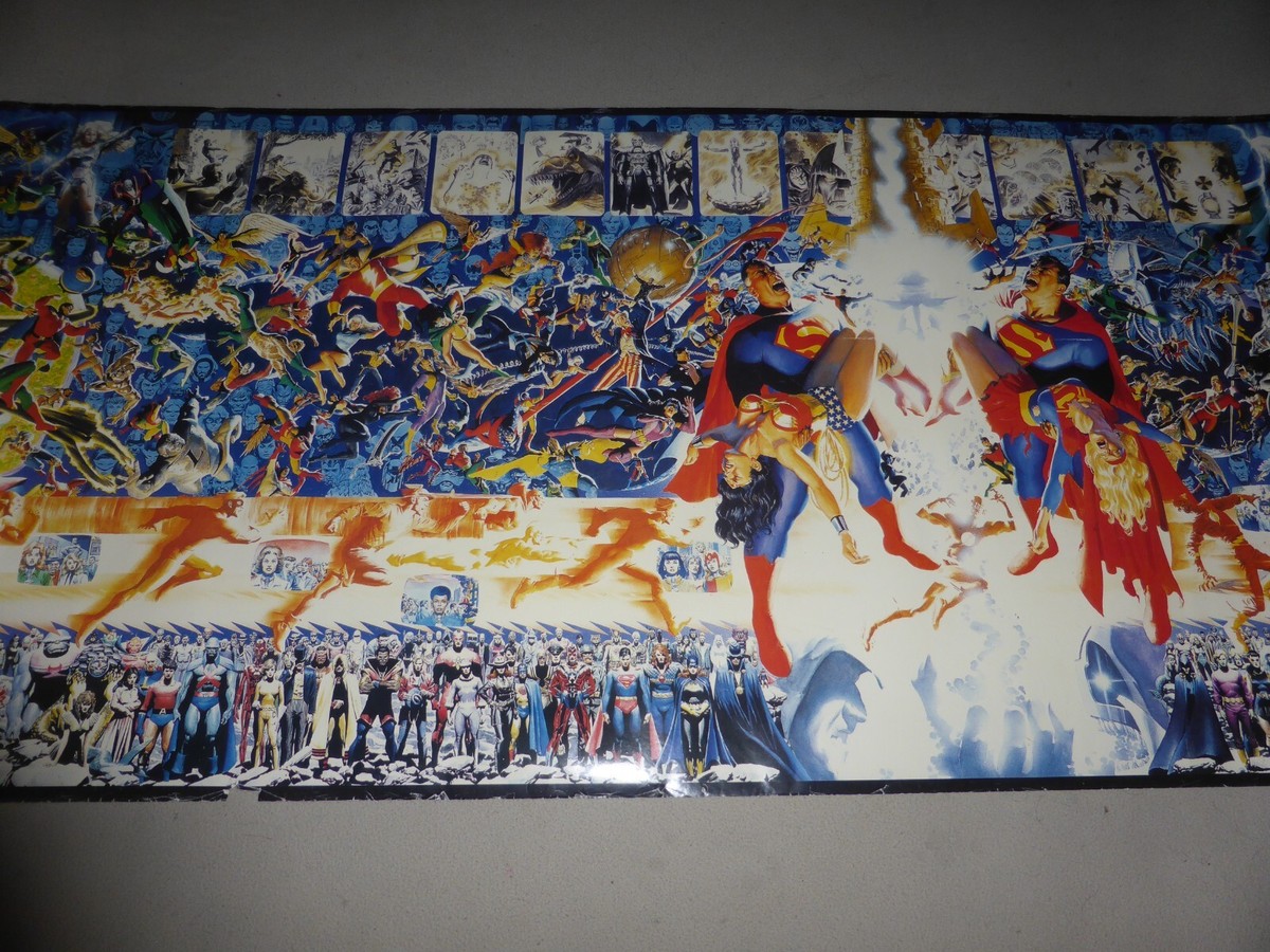 VINTAGE CRISIS ON INFINITE EARTHS POSTER 1999 GEORGE PEREZ