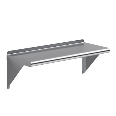 12 in. x 30 in. Stainless Steel Wall Shelf