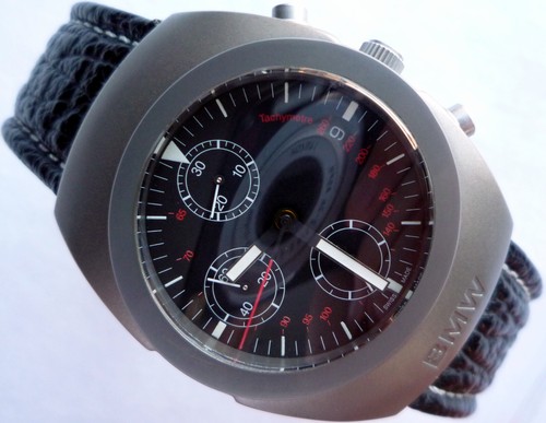 BMW Titanium Motorsport Racing Sport Car Accessory Automatic Chronograph Watch