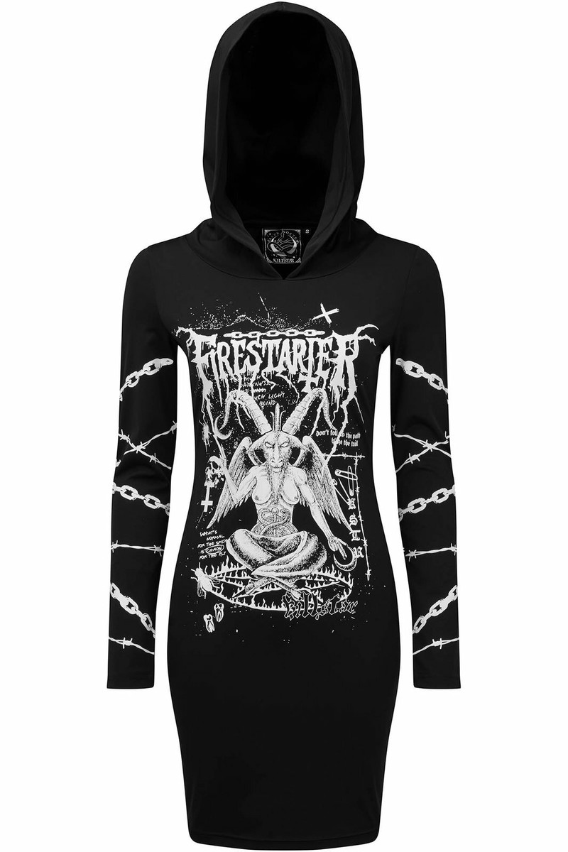 Killstar Firestarter Baphomet Satanic Gothic Punk Chains