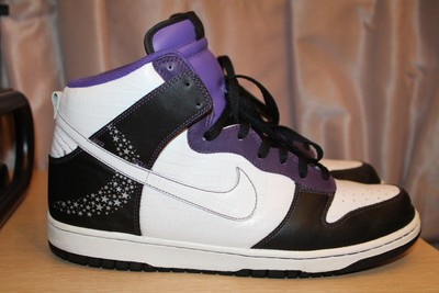 NIKE Dunk High Premium Men US Size 12 EU 46 312786-011  Black/White-Quasar/Purple | eBay