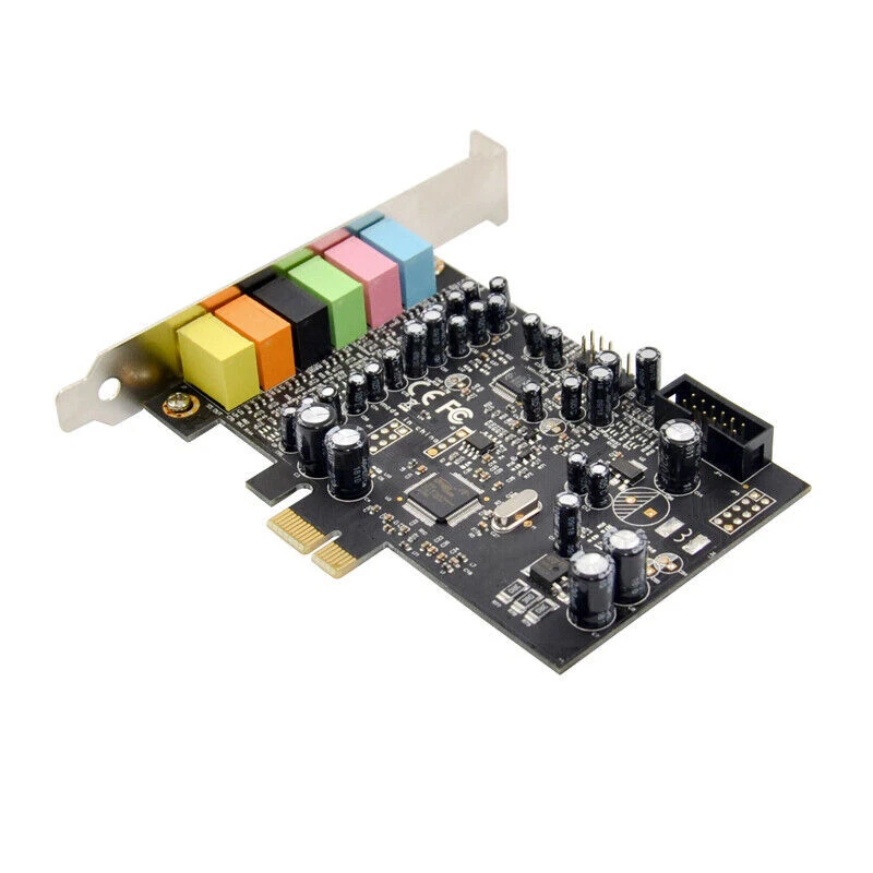 PCI-E 6 Port 8 Track Sound Card 7.1 HiFI High Fidelity Internal Surround Card - Image 2 of 4