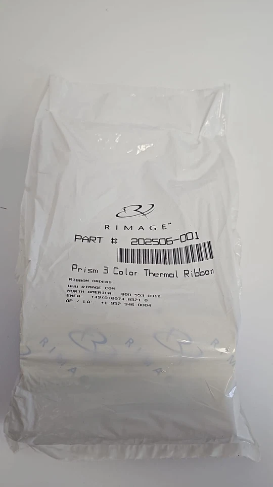 Rimage Prism, 3 Farben color Thermoband 202506-001 122 mm x 240M - Image 2 of 2