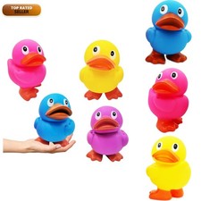 Jumbo Rubber Duck Toy 6.5" Tall 8-Pack Assorted