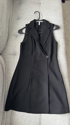 BCBGeneration Sleeveless Black Blazer Dress Size 0 (Petite friendly)