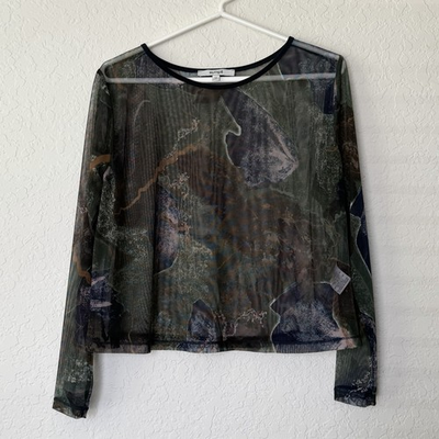 #ad Sympli Womens Top Sz 10 Boxy Sheer Artsy Lagenlook Layering Cocktail Party Mesh $29.99