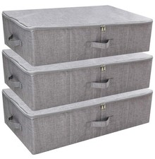 iwill CREATE PRO Folding Washable Dustproof Under bed Storage Bins with Lids,...