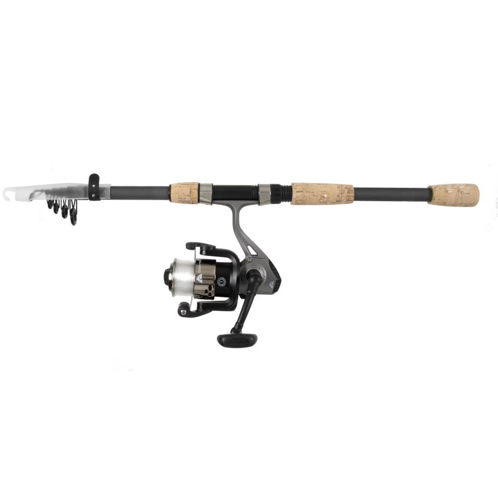 Ozark Trail 6'6" Medium Telescopic Fishing Rod Reel Combo | 