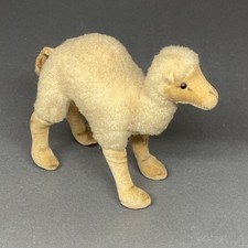 Steiff Dromedary Camel Mohair Wool Plush 5.5" Tall 6" Lng No Tags 1950s Germany