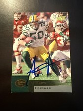 Autograph/Signed 2009 Upper Deck #77 A.J. Hawk Green Bay Packers