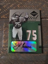 2005 Leaf Limited Mean Joe Greene Autograph All-star College Jersey Texas 42/75