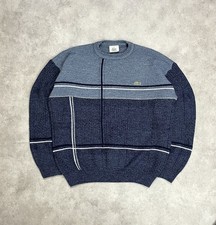 Vintage Lacoste Strickpullover | Knit | blau | pattern | 2000s | Y2K | Streetwea