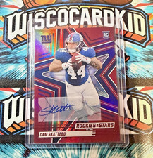 2025 CAM SKATTEBO Rookies & Stars Red Auto #110 (RC) New York Giants