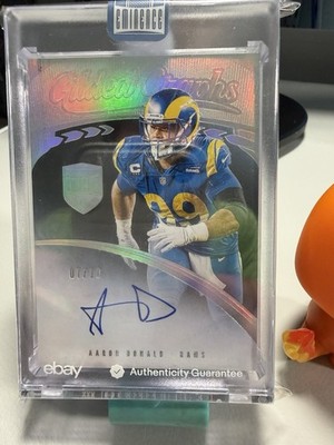 2021 Panini Eminence Aaron Donald Gilded Graphs Auto /10 Rams Sealed On Card SSP