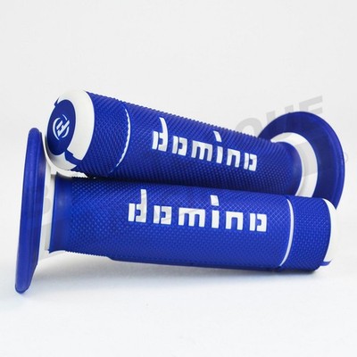 Original Domino blau / weiß A020 Offroad Waffelgriffe für Gas Gasräder