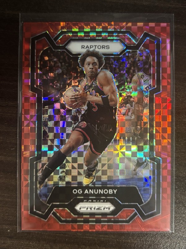2023-24 Panini Prizm Red Power Prizm /75 OG Anunoby #91