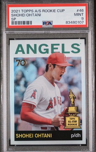 2021 Topps All-Star Rookie Cup #46 Shohei Ohtani Variation Celebrating PSA 9 SP!