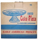 Anchor Hocking EAPC #706 Footed Cake Plate Set w/ Box – Early American Prescut