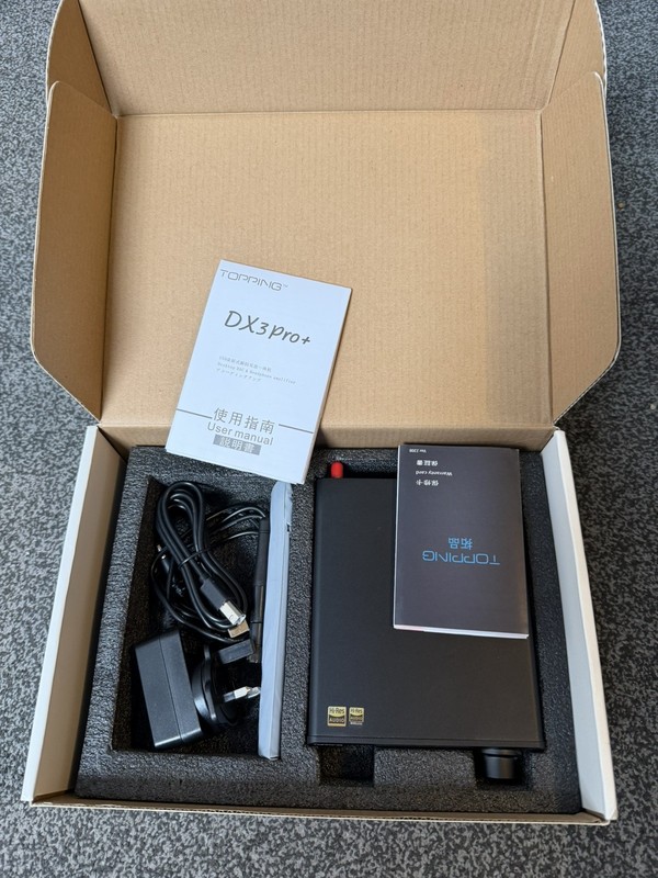 Topping DX3 Pro+ Hi-Res DAC & Headphone Amplifier with Remote & Bluetooth, Black
