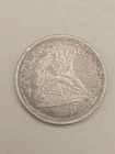 1856 Seated Liberty Silver Quarter 25c
