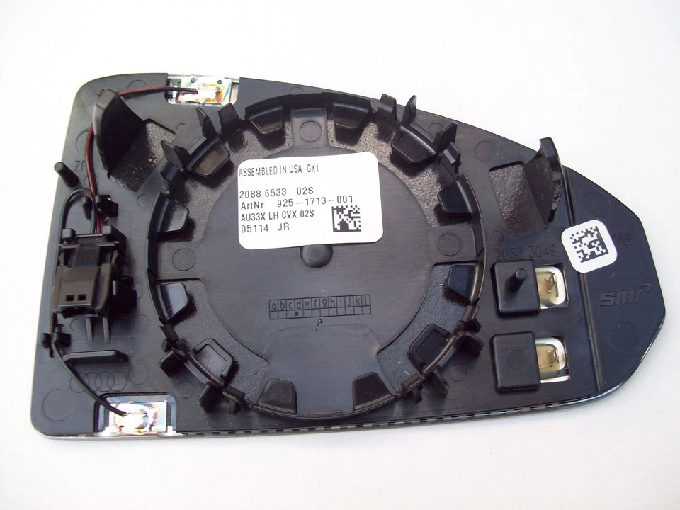 Audi R8 Coupe / Spyder Door Mirror Glass Convex With Carrier Plate Genuine Left - Изображение 4 из 4