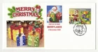 Christmas 2025 Merrylands FDI pmk Secular Santa & Gifts First Day Envelope