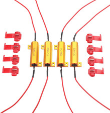 4Pcs 50W 6Ohm Load Resistors - Fix LED Bulb Fast Hyper Flash Turn Signal Blink E