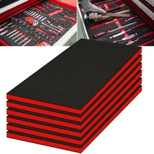 6 Pack Tool Box Foam,Foam Inserts for Cases, 18 x 12 x1.5 InchTool Box Liner ...