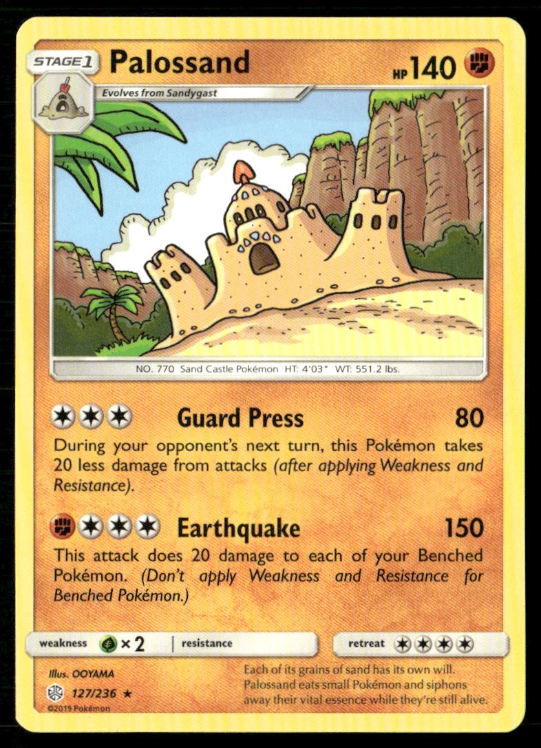 Palossand 127/236 Rare Cosmic Eclipse Pokemon Near Mint