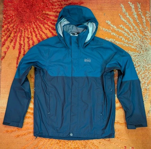 REI Co-Op Peak 2.5L Rain Jacket W/Pit Zips Full Zip Hooded Men’s MED video thumbnail