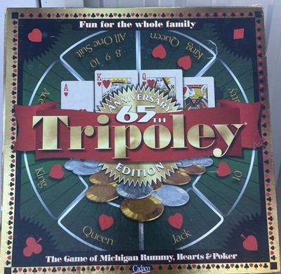 Tripoley 65th Anniversary Edition Game 1997 Rotating Turntable Complete TP300