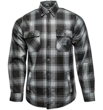Dixxon Flannel "The Graveyard" Men’s LARGE Sherpa Lined Flannel Jacket Plaid