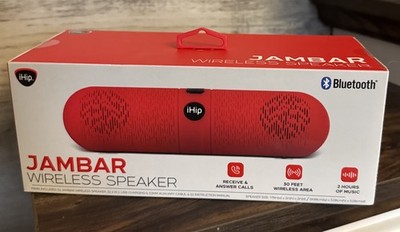 iHip Jambar Wireless Portable Red Pill Speaker