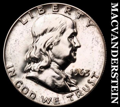 1963 Franklin Half Dollar- Lustrous Choice Gem Proof  #i6271
