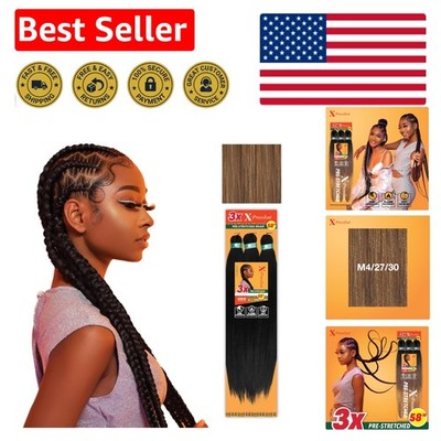 Exclusive 58 Inch X-pression Synthetic Braiding Hair for Box
