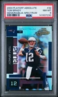 2003 PLAYOFF ABSOLUTE MEMORABILIA 32 TOM BRADY SPECTRUM /150 PSA 8