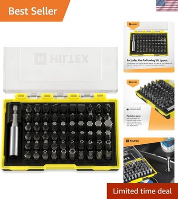 Durable 61-Piece Security Bit Set | Magnetic Adapter & CR-V Steel for Long Life