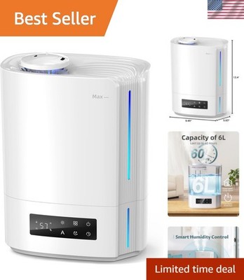 6L Humidifiers for Bedroom Large Room & Essential Oil Diffuser, Ultrasonic To...